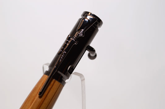 Whiskey Barrel Bolt Action Bullet Pen in Gunmetal Finish