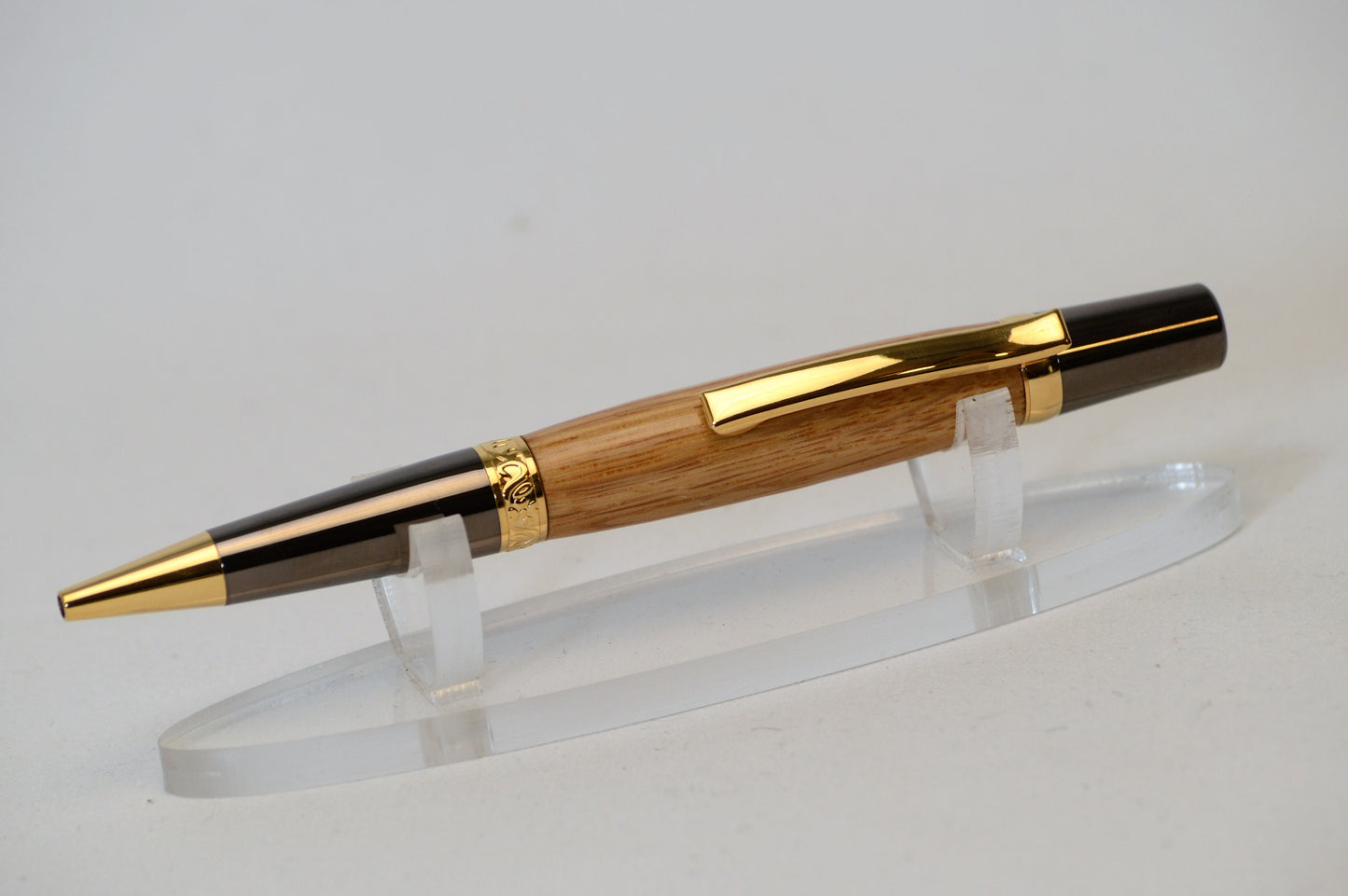 Handcrafted Gettysburg Battlefield Witness Wood Pen in Gold Titanium and Black Titanium