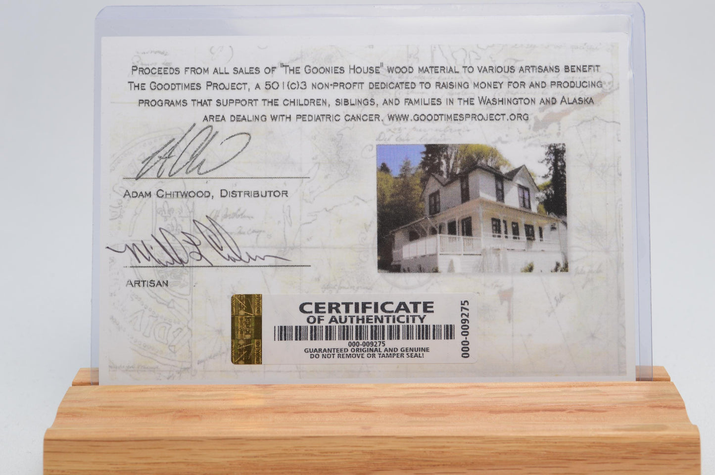 Pen Made From Pieces of Wood From The Goonies House in Astoria, Oregon Cast in Acrylic