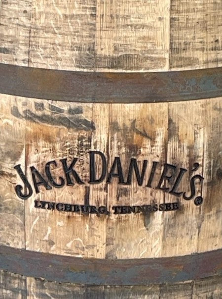 Full Sized Wooden Oak Whiskey Barrel, Man Cave Decor, Rustic Decor