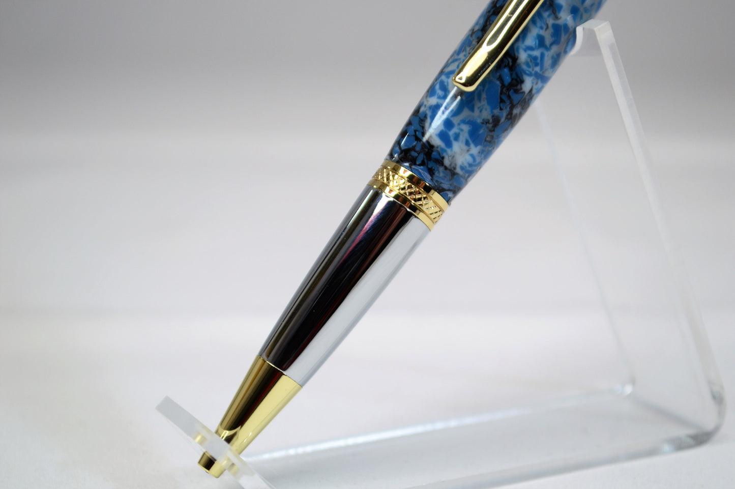 Handcrafted Pen Made From Tampa Bay Lighting's Amalie Arena Plastic Stadium Seat
