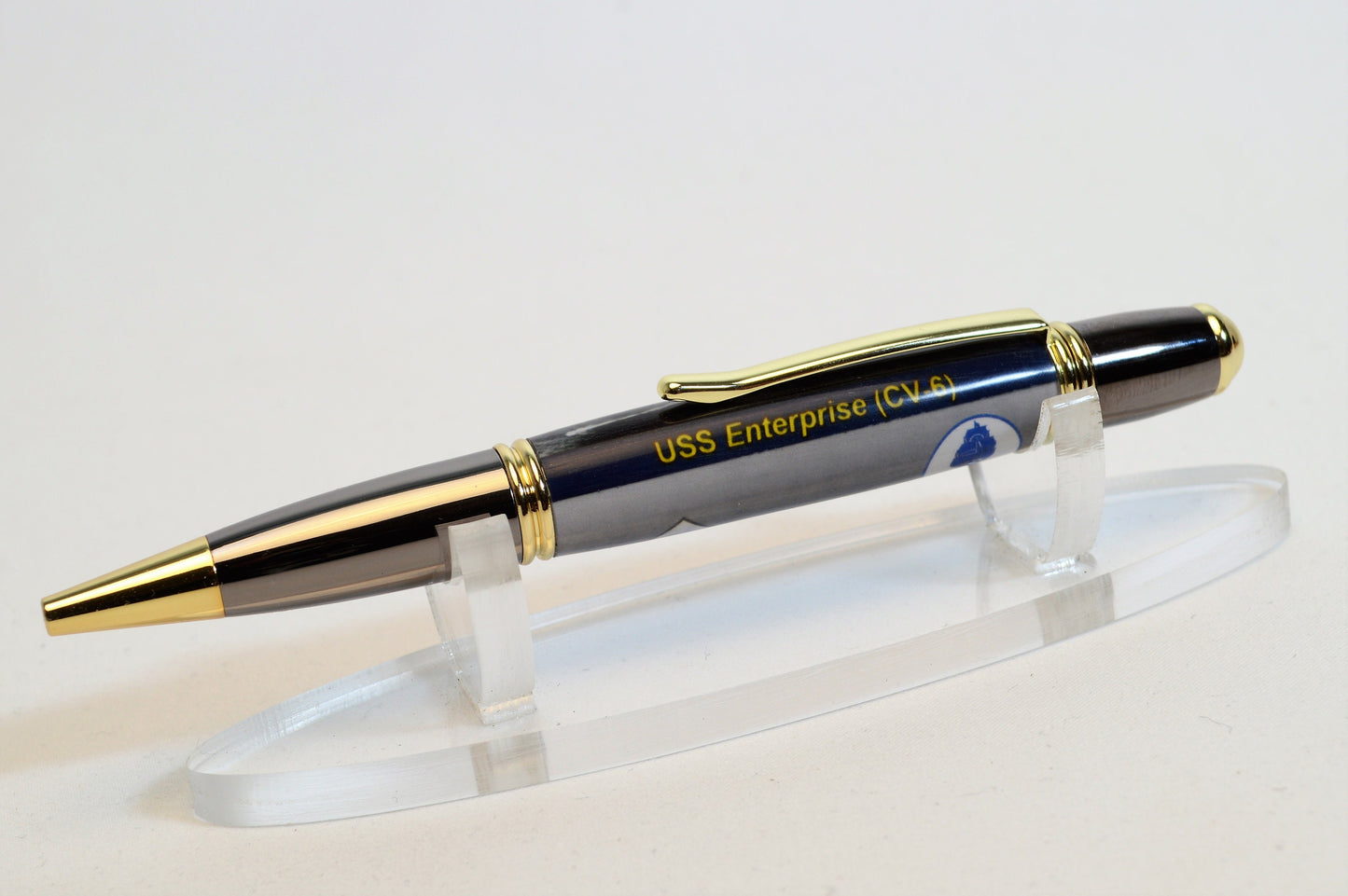 Handcrafted USS Enterprise CV-6 Twist Pen