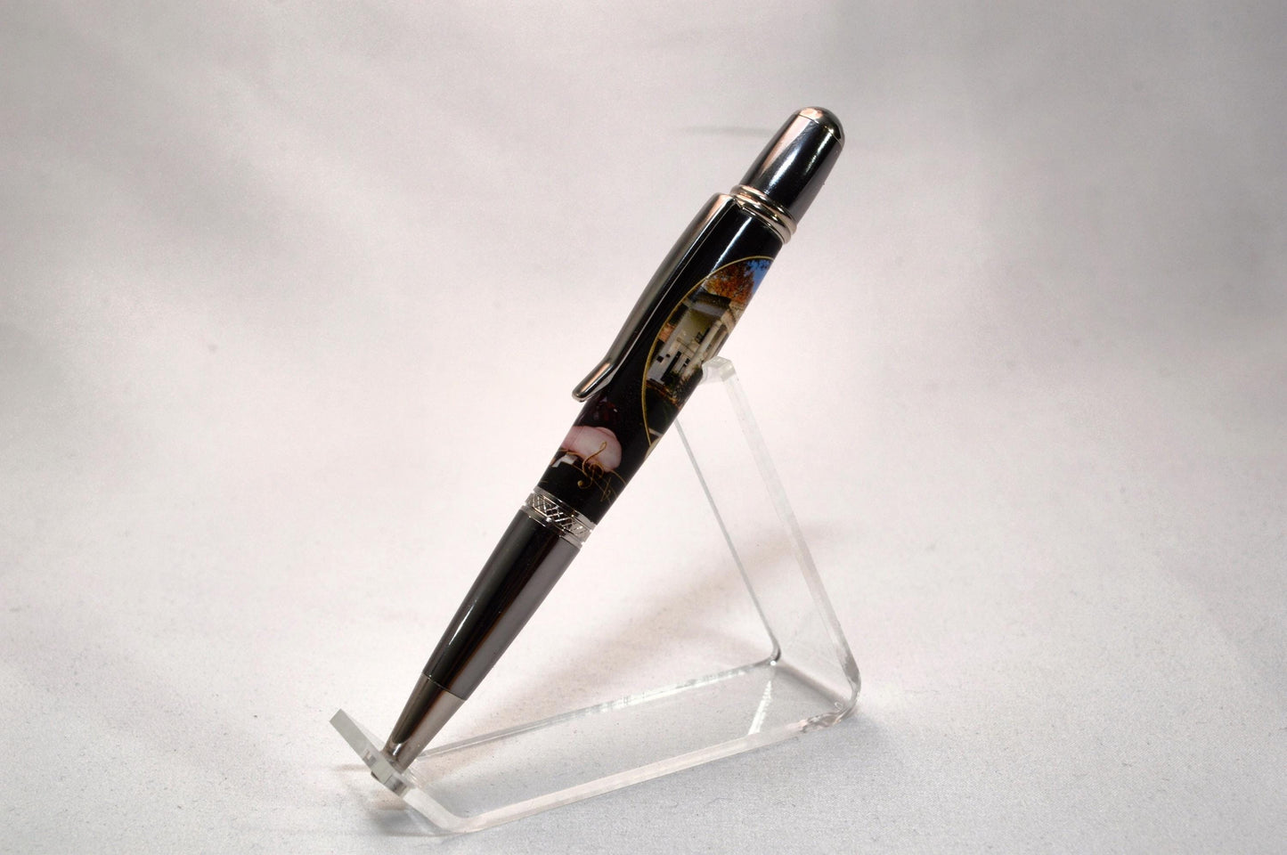Handcrafted Pen Made with a Small Piece of Wood from a Tree on Elvis' Graceland Property