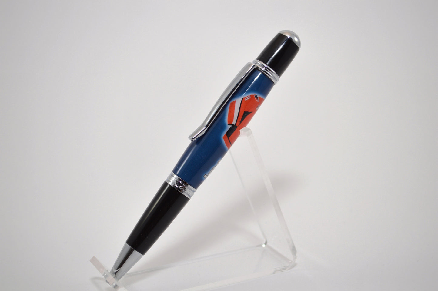 Twist Pen Made With a Swatch From An Alexander Ovechkin Game Used Jersey