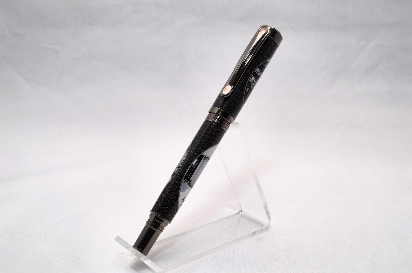 Handcrafted Rollerball Pen Featuring a Small Piece of Wood From Walt Disney's First Garage Studio in Hollywood, CA and Cast in Acrylic.