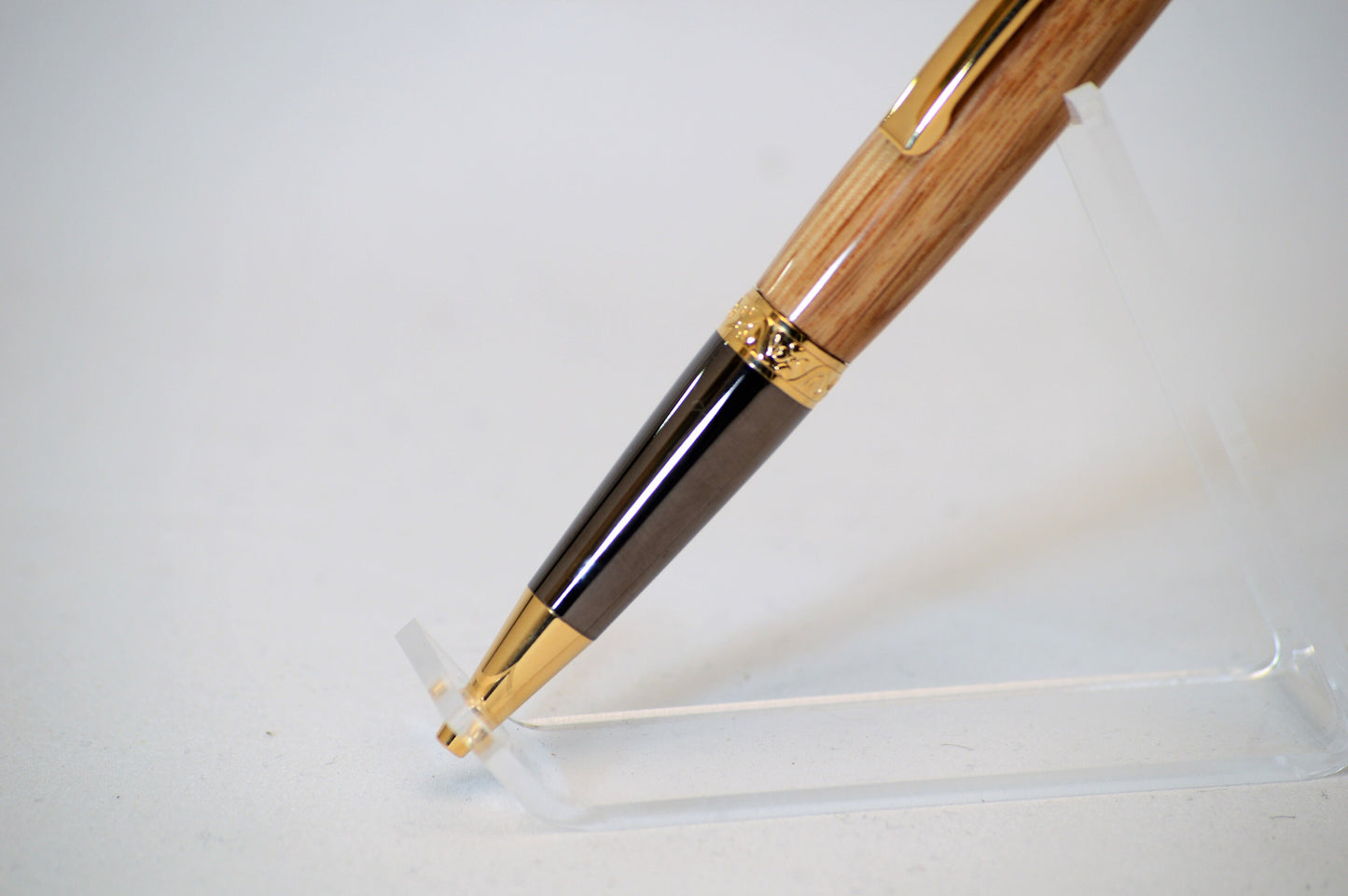 Handcrafted Gettysburg Battlefield Witness Wood Pen in Gold Titanium and Black Titanium