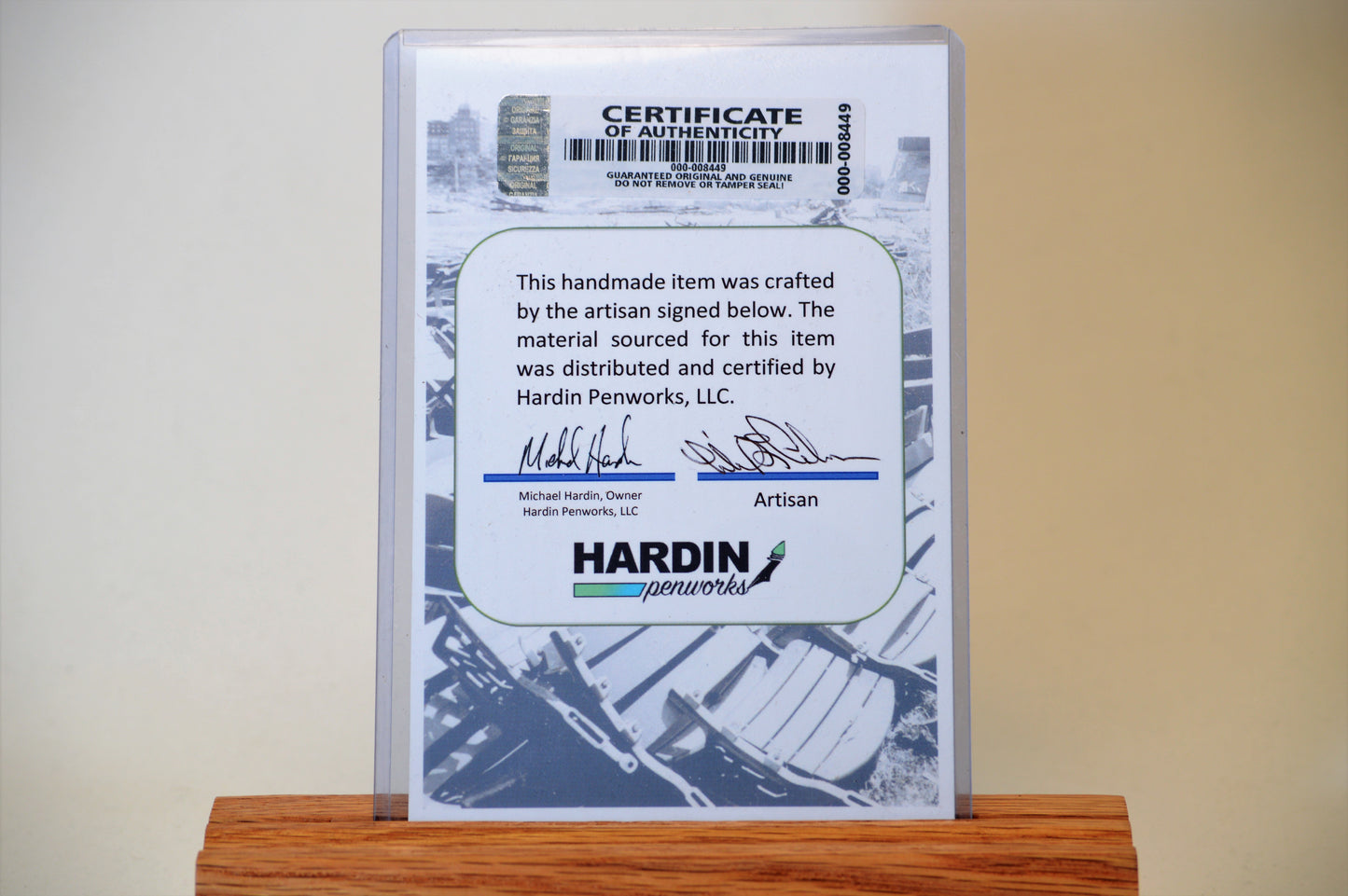 Handcrafted Pen Made With A Swatch From A Mickey Mantle Game Used Jersey And Wood From A Yankee Stadium Seat