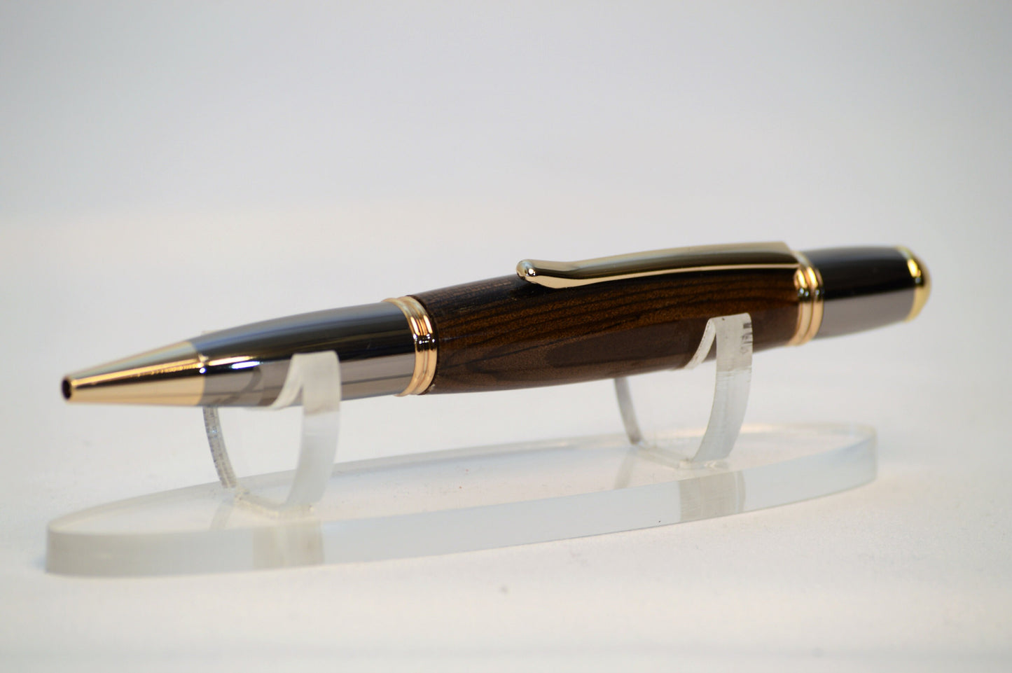 Handcrafted USS Missouri - Classic Gold and Gunmetal Twist Pen Made From Wood From the Battleship USS Missouri.