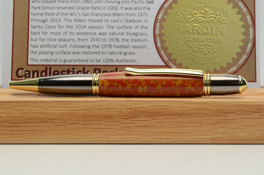 Handcrafted Pen Made From San Francisco Giants and San Francisco 49ers Candlestick Park Plastic Stadium Seat