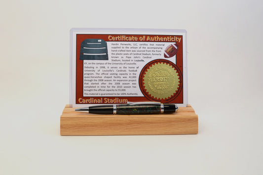 Handcrafted Pen Made From University of Louisville Cardinal Stadium Plastic Stadium Seats!