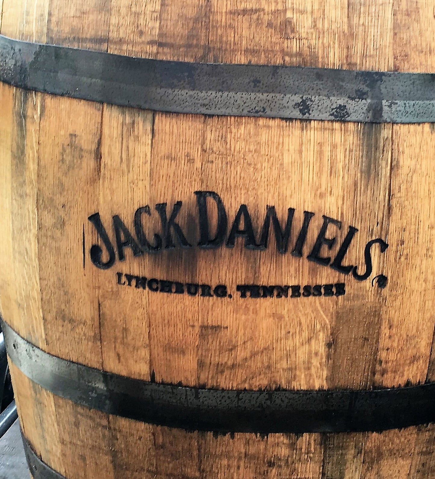 Full Sized Wooden Oak Whiskey Barrel, Man Cave Decor, Rustic Decor