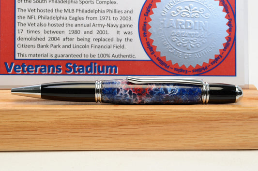 Handcrafted Pen Made From Philadelphia Eagles and Philadelphia Phillies Veterans Stadium Plastic Stadium Seats