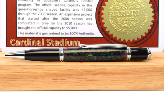 Handcrafted Pen Made From University of Louisville Cardinal Stadium Plastic Stadium Seats!