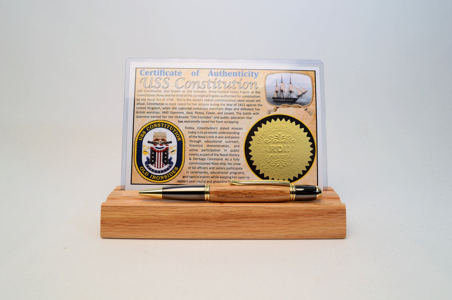 Handcrafted USS Constitution, Old Ironsides Twist Pen