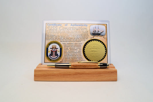 Handcrafted USS Constitution, Old Ironsides Twist Pen