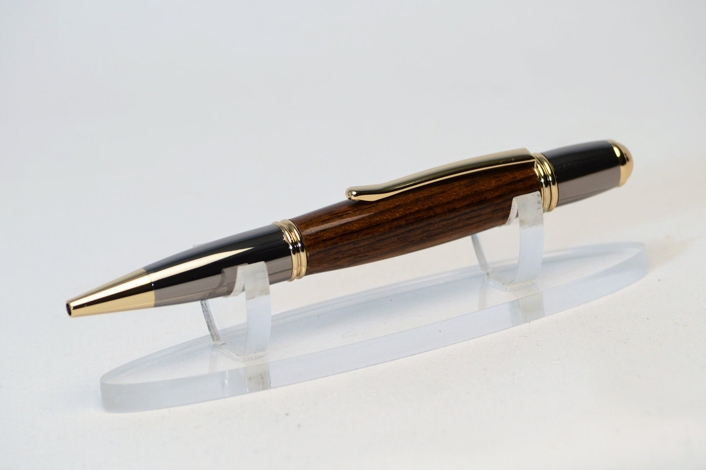 Handcrafted USS New Jersey Battleship - Classic Gold and Gunmetal Twist Pen Made From Wood From the Battleship USS New Jersey.