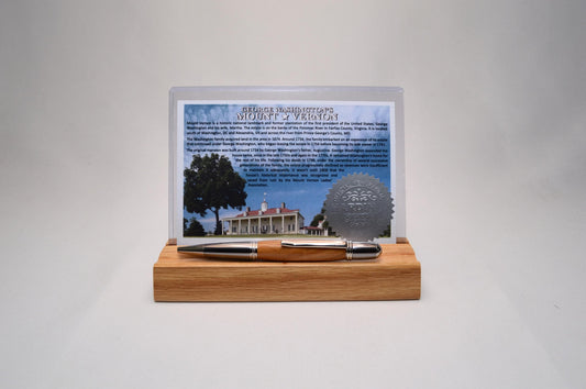 Handcrafted George Washingtons Mount Vernon Pecan Twist Pen