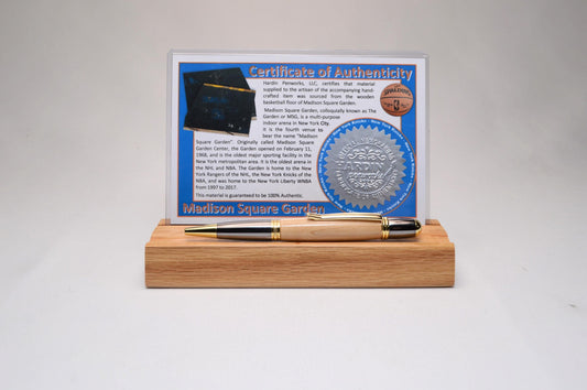 Handcrafted Pen Made From New York Knicks Madison Square Garden Wooden Basketball Court