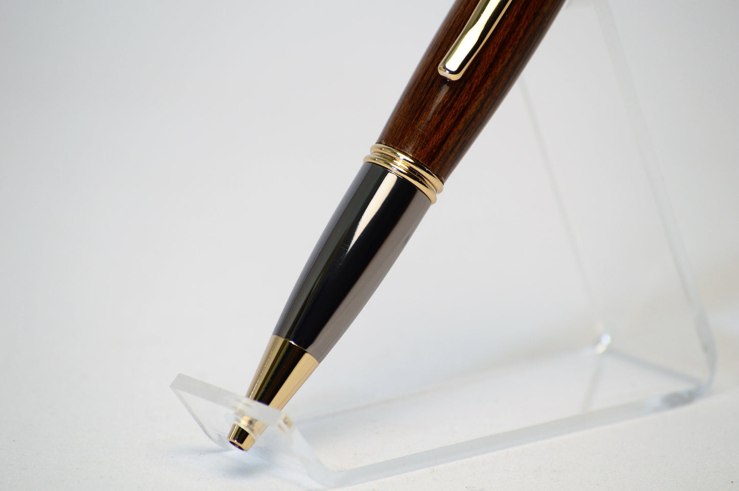 Handcrafted USS New Jersey Battleship - Classic Gold and Gunmetal Twist Pen Made From Wood From the Battleship USS New Jersey.