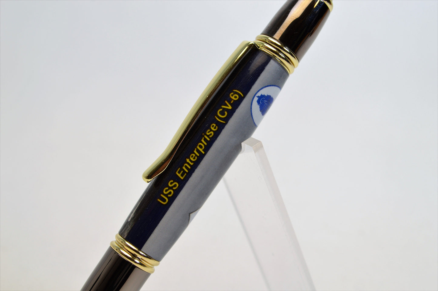 Handcrafted USS Enterprise CV-6 Twist Pen