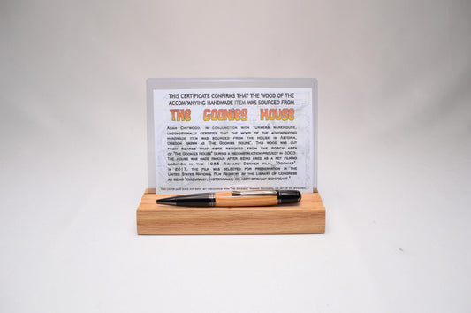 Handmade Twist Pen Made of Wood From The Goonies House in Astoria, Oregon