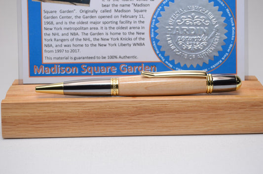 Handcrafted Pen Made From New York Knicks Madison Square Garden Wooden Basketball Court