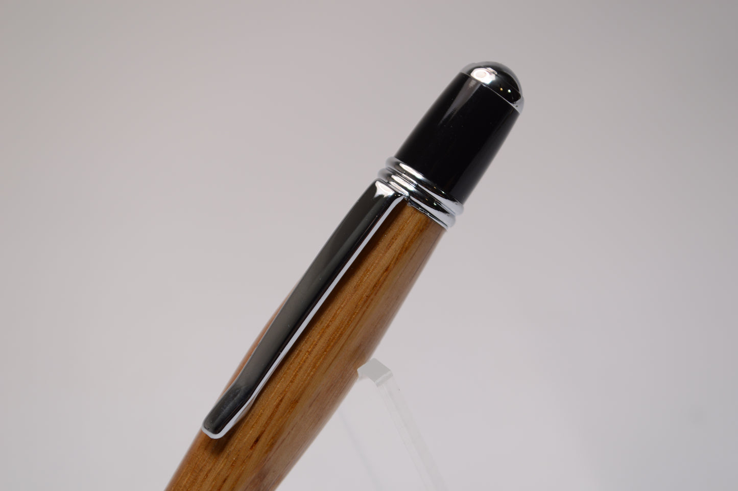 Whiskey Barrel Twist Pen in Chrome and Black Finish