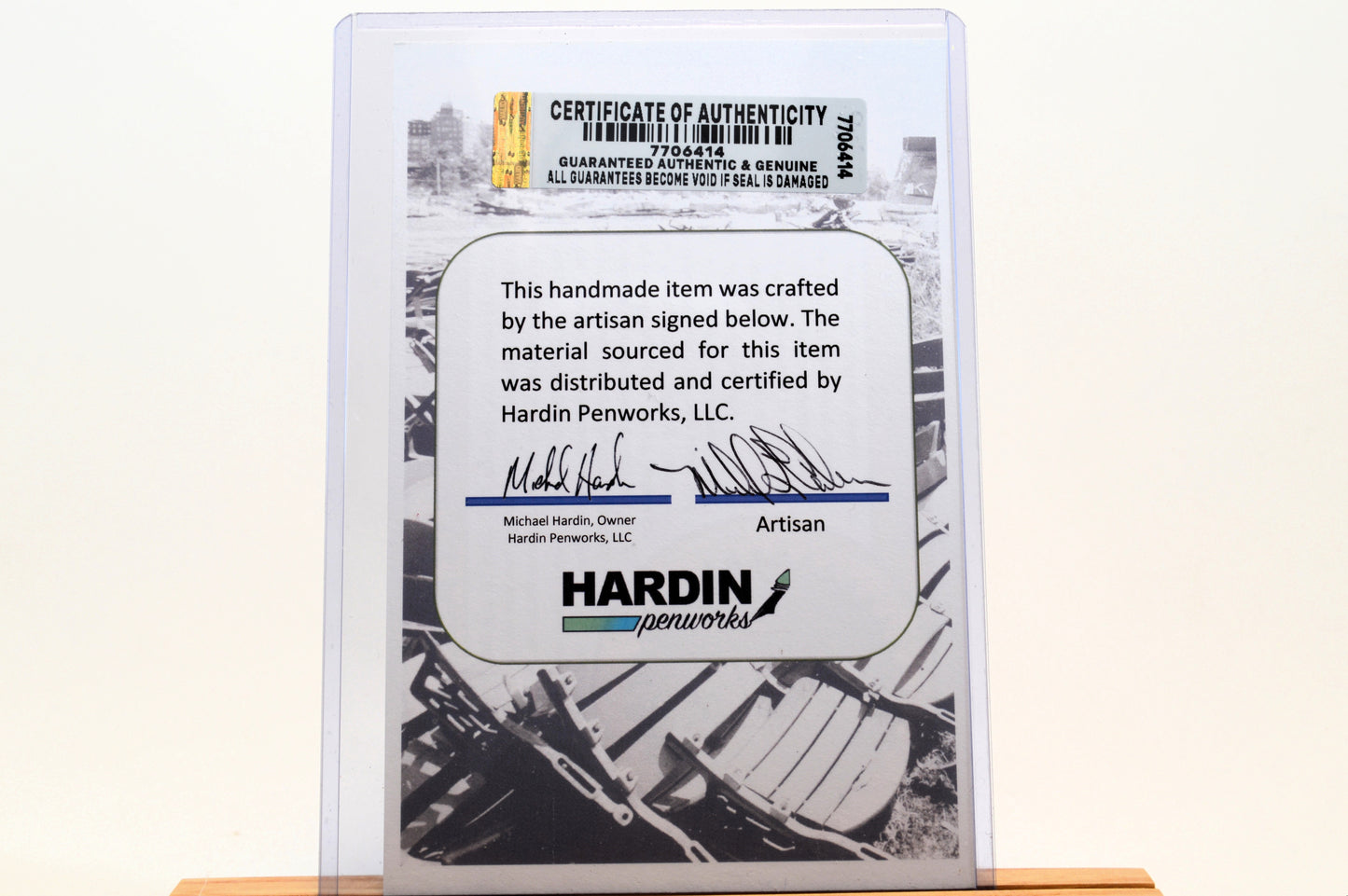 Handcrafted Pen Made From University of Tennessee Stokley Athletic Center Wooden Stadium Seats