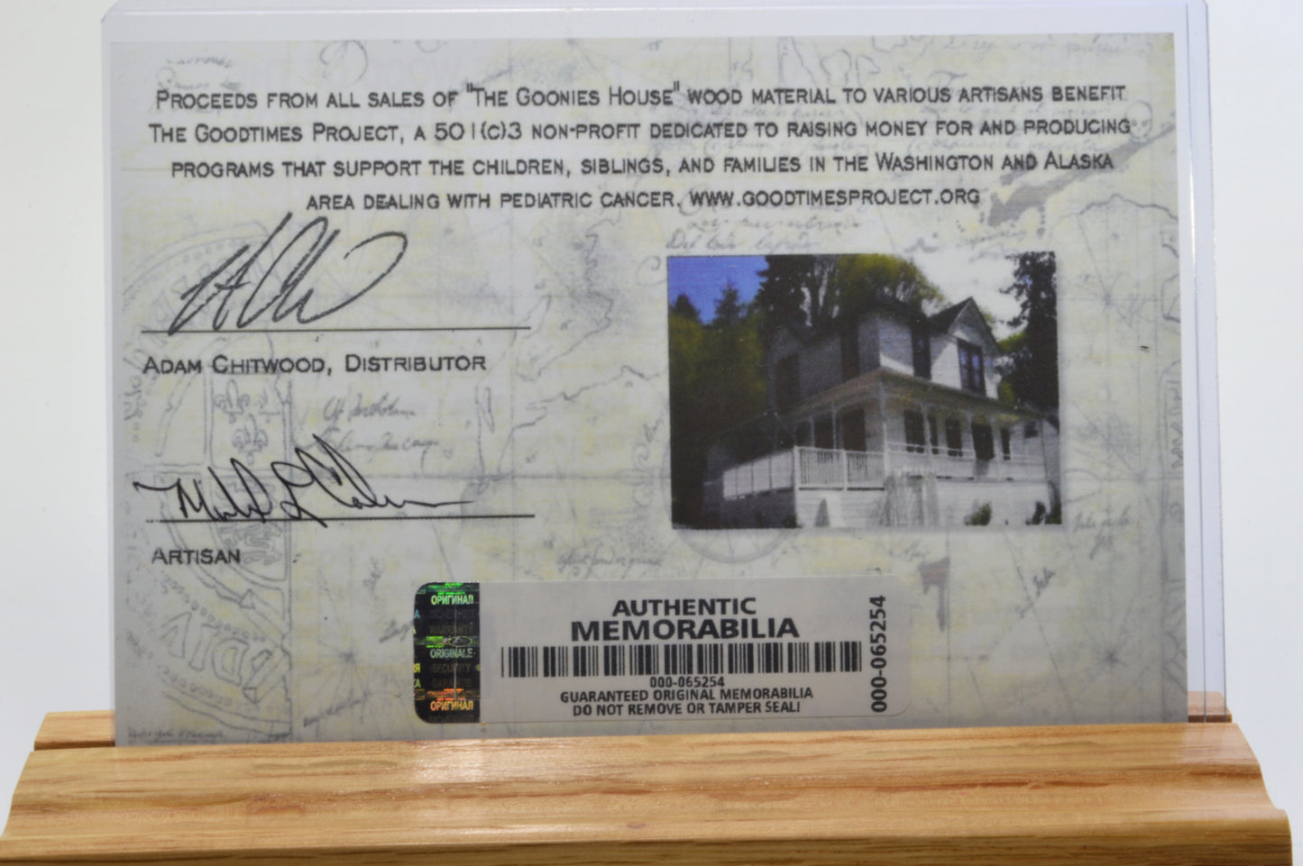 Pen Made From Pieces of Wood From The Goonies House in Astoria, Oregon Cast in Acrylic