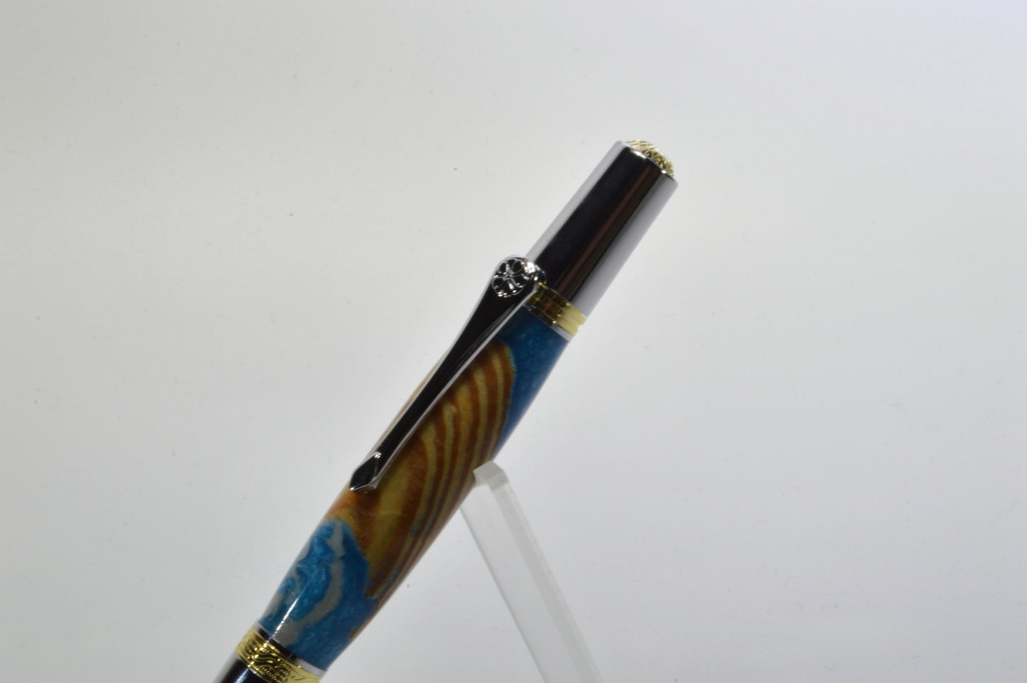 Pen Made From Pieces of Wood From The Goonies House in Astoria, Oregon Cast in Acrylic