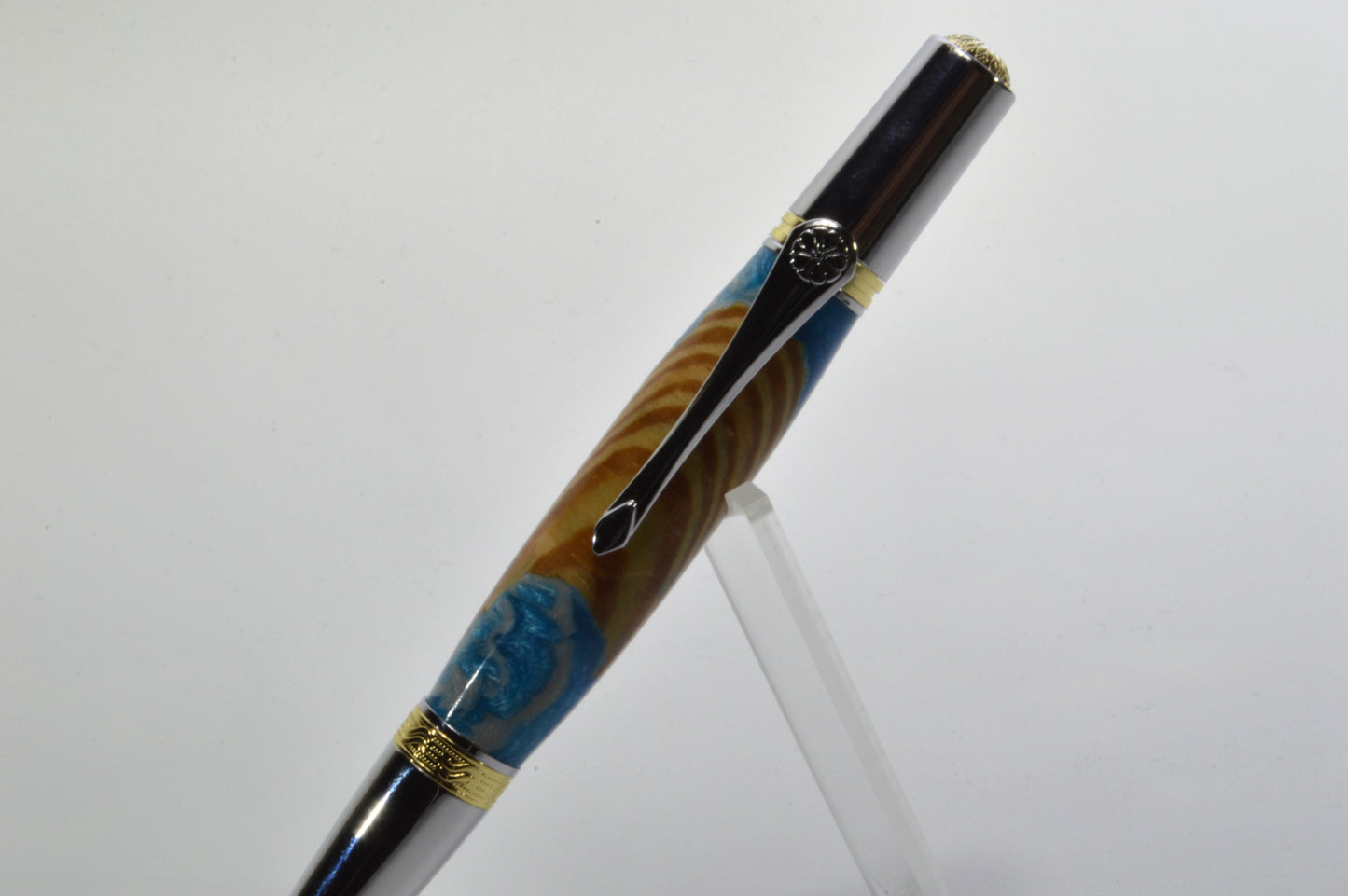 Pen Made From Pieces of Wood From The Goonies House in Astoria, Oregon Cast in Acrylic