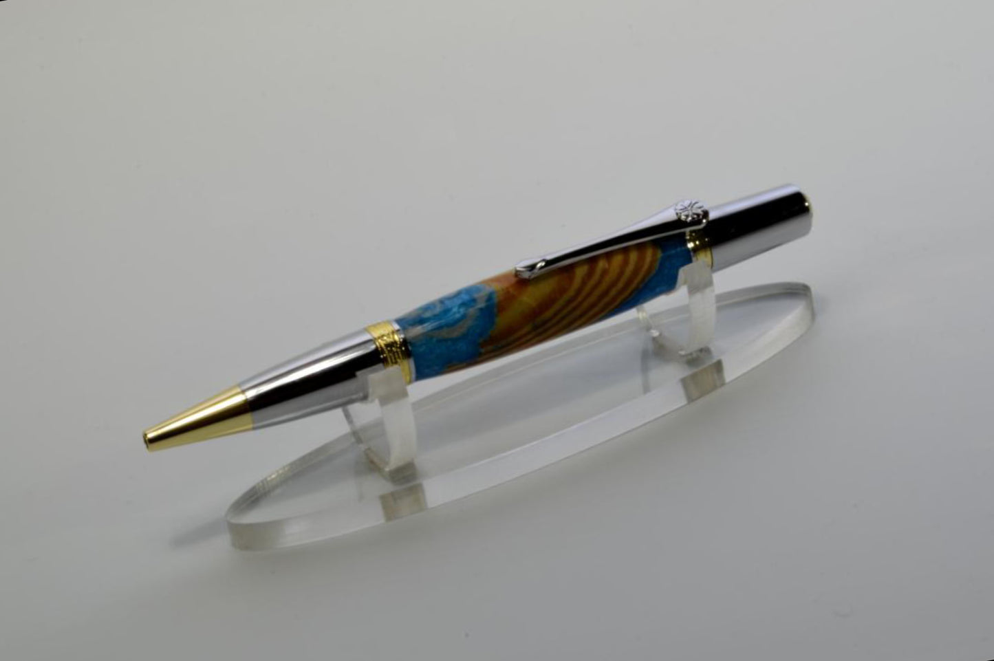 Pen Made From Pieces of Wood From The Goonies House in Astoria, Oregon Cast in Acrylic