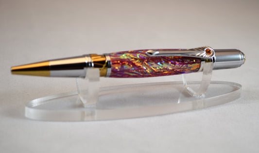 Acrylic Single Pen Stand - Engraving Available - PEN NOT INCLUDED!