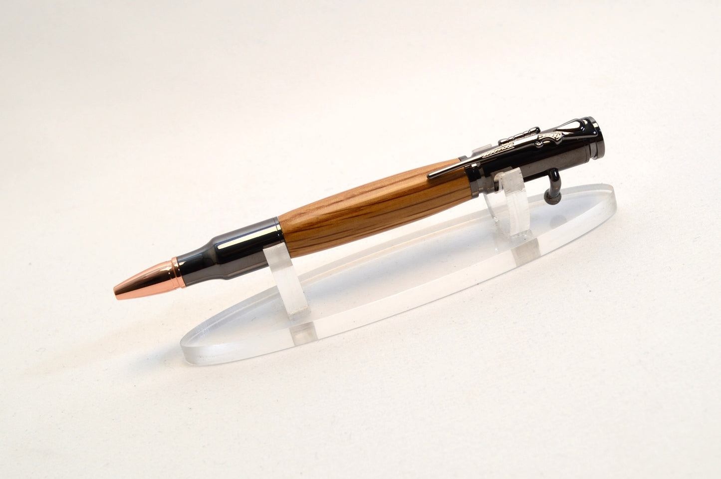 Whiskey Barrel Bolt Action Bullet Pen in Gunmetal Finish