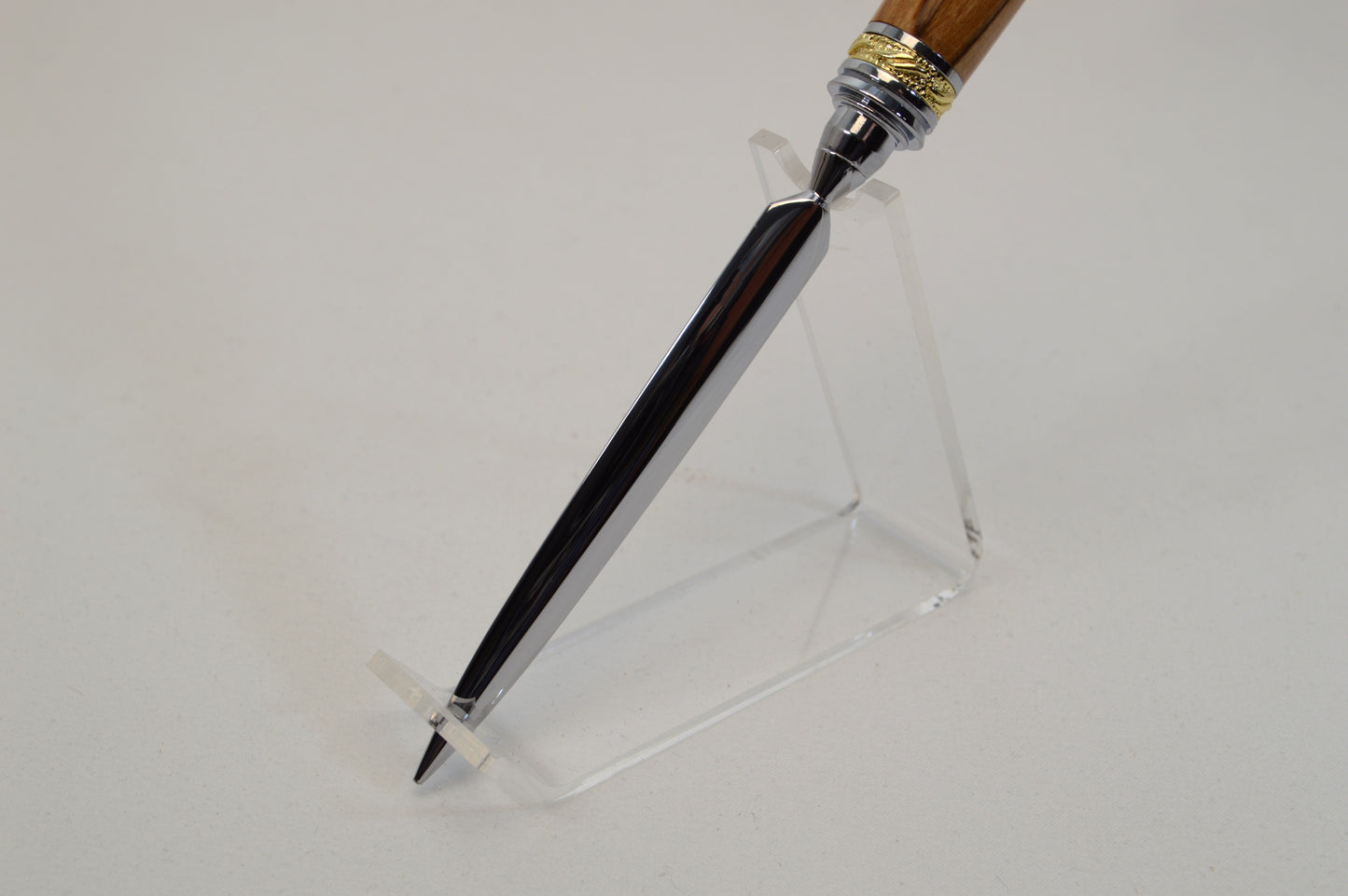 Majestic Handmade Bethlehem Olive Wood Letter Opener - Gold and Chrome Finish