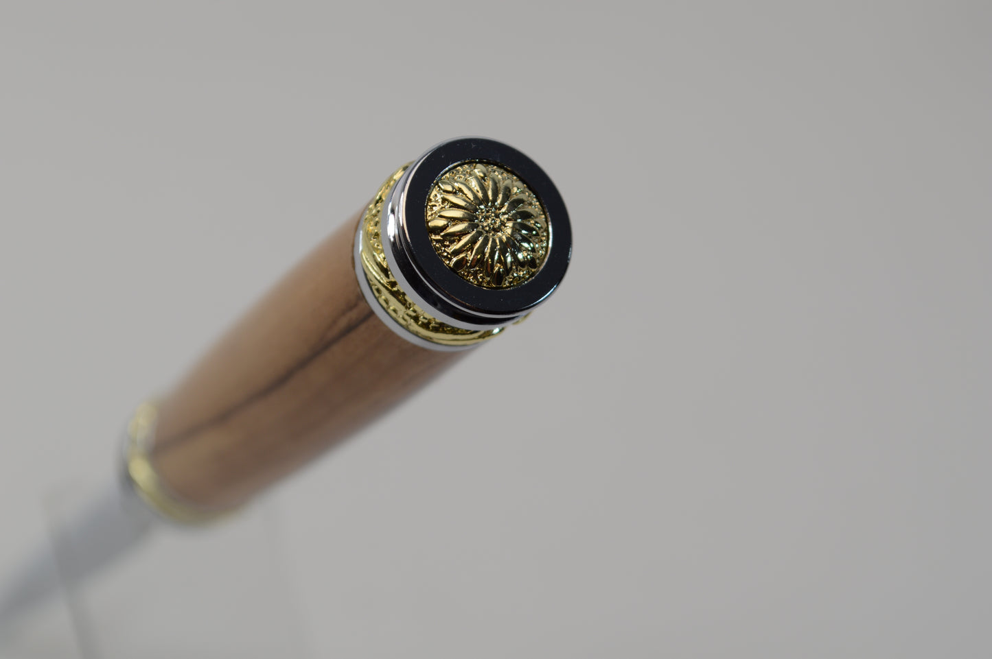 Majestic Handmade Bethlehem Olive Wood Letter Opener - Gold and Chrome Finish