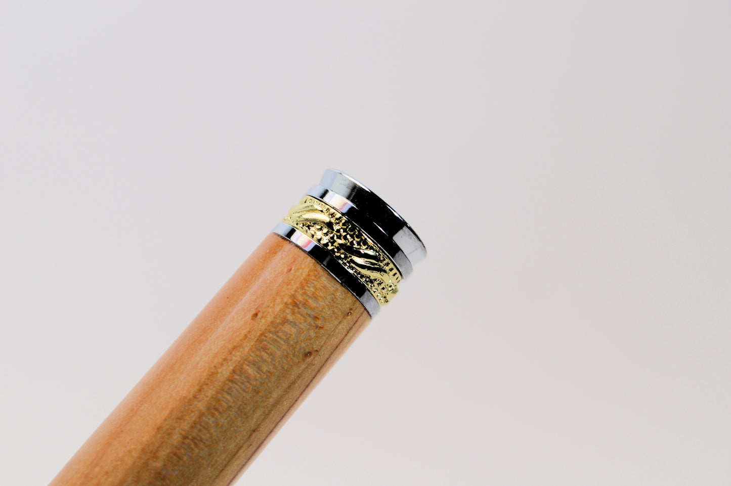 Handcrafted Majestic Handmade Lebanese Cedar Letter Opener - Gold and Chrome Finish