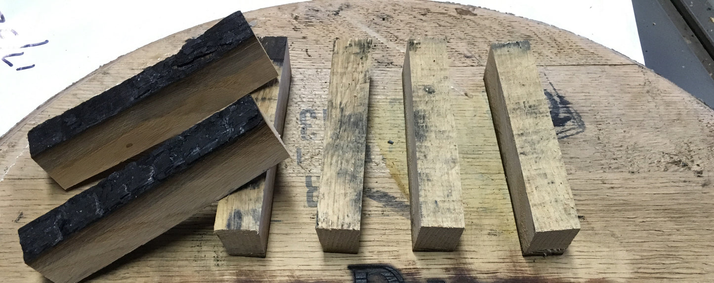 Whiskey Barrel Pen Blanks From A Used Oak Whiskey Barrel