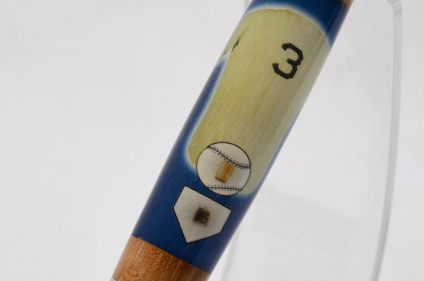 Handcrafted Pen Made From Babe Ruth Game Used Jersey, Bat, and Stadium Seat Wood From Yankees Stadium