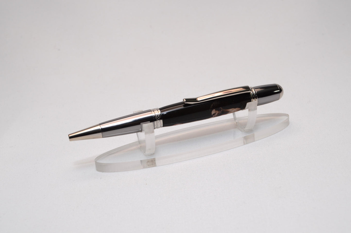 Handcrafted Pen Made with Swatch From A Muhammad Ali Event Worn Boxing Glove