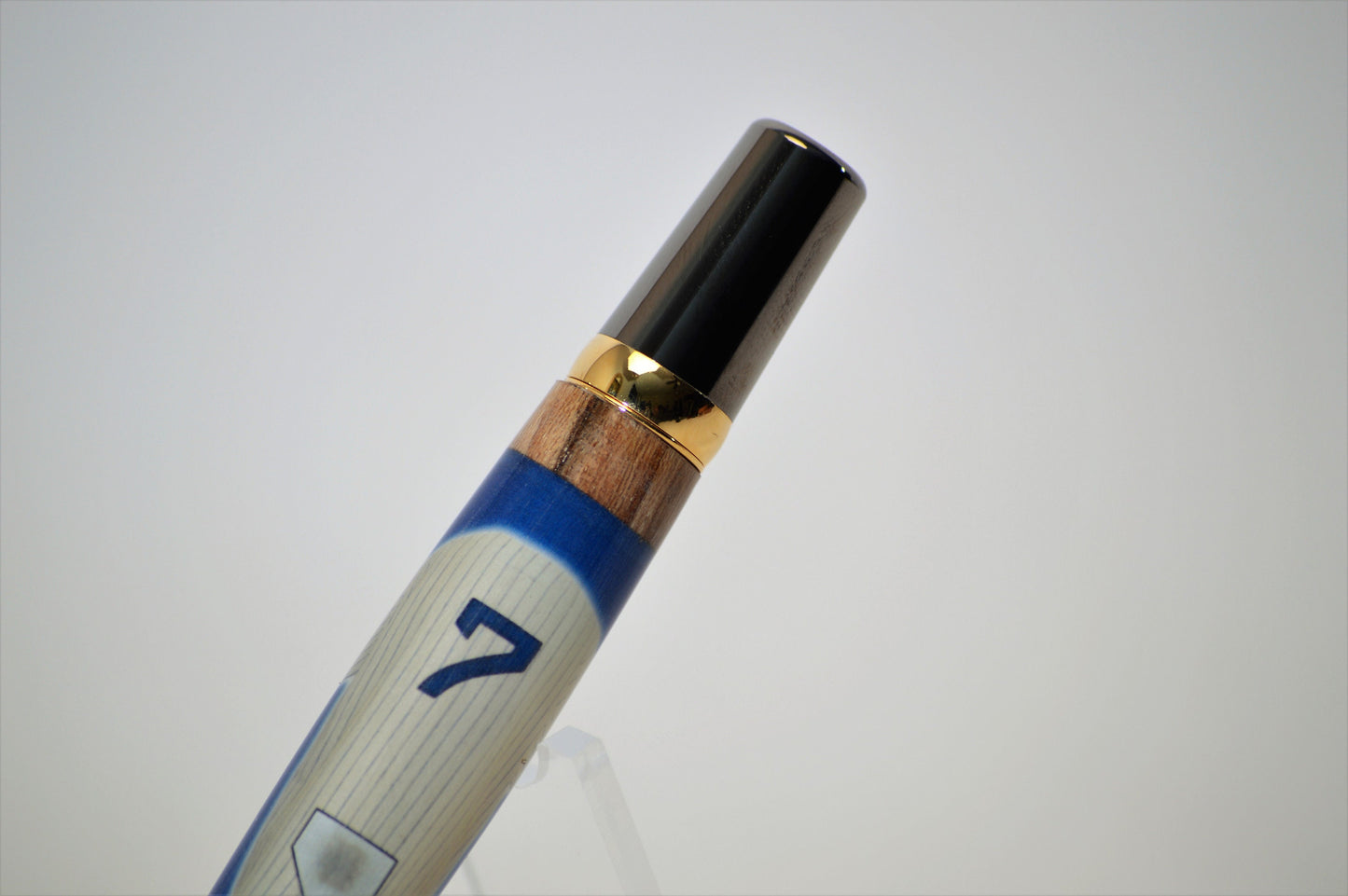 Handcrafted Pen Made With A Swatch From A Mickey Mantle Game Used Jersey And Wood From A Yankee Stadium Seat