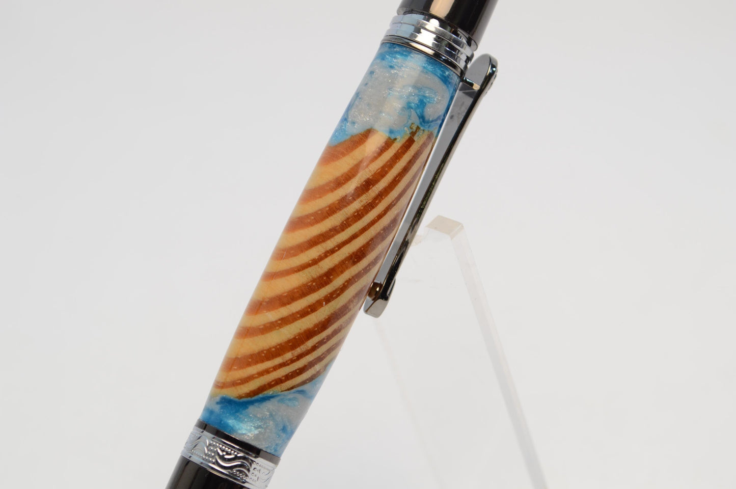 Pen Made From Pieces of Wood From The Goonies House in Astoria, Oregon Cast in Acrylic