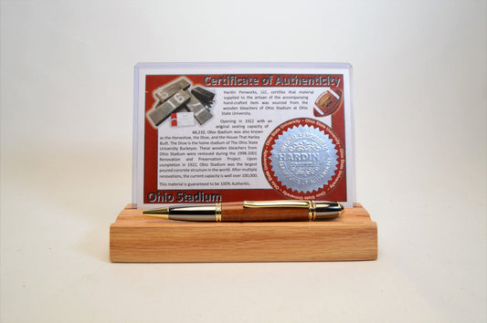 Handcrafted Pen Made From Ohio State Ohio Stadium Wooden Stadium Bleachers