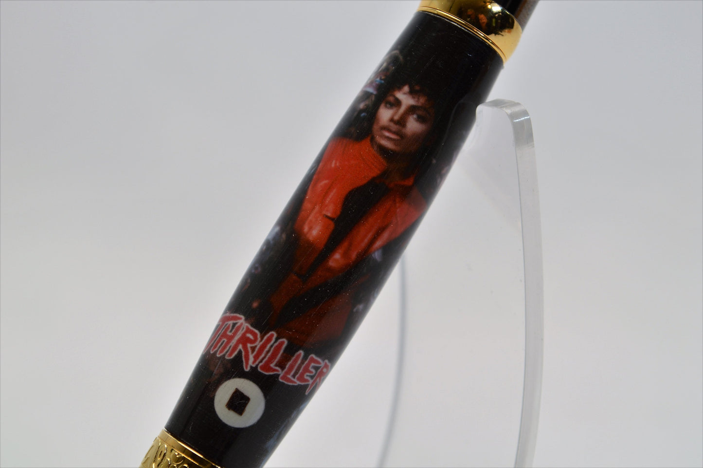 Handcrafted Pen Featuring a Small Piece of Wood From Michael Jackson's Thriller Video House