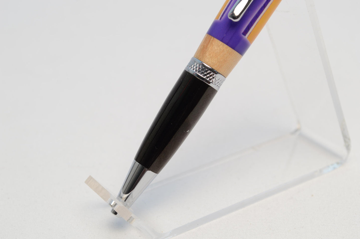 Handcrafted Pen Made With a Swatch from a Shaquille O'Neal Game Used Jersey and Wood from The Forum