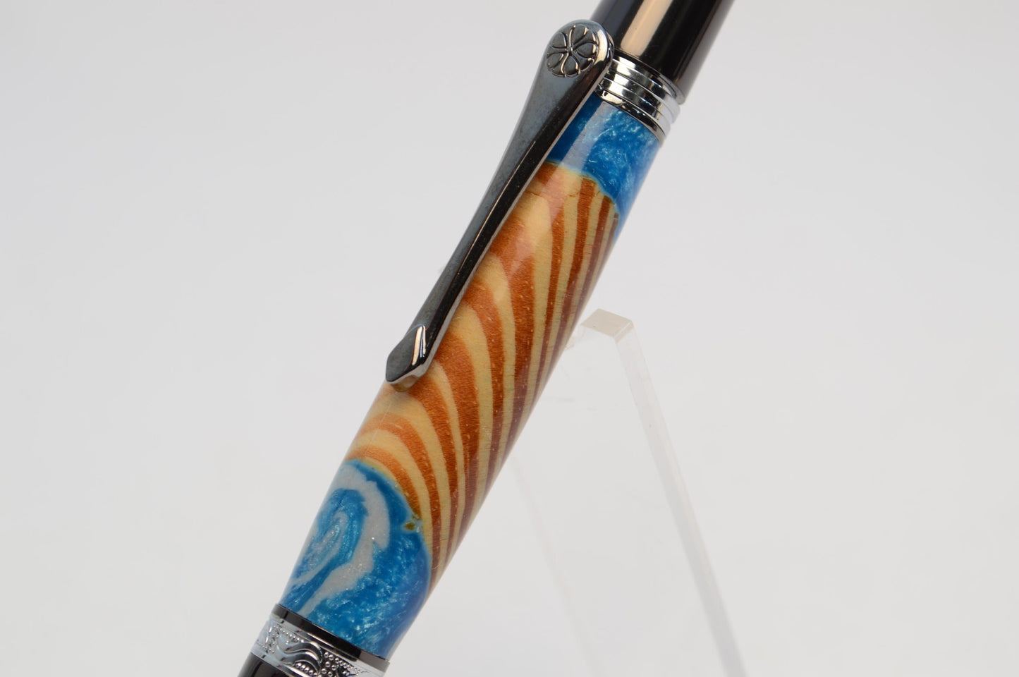 Pen Made From Pieces of Wood From The Goonies House in Astoria, Oregon Cast in Acrylic