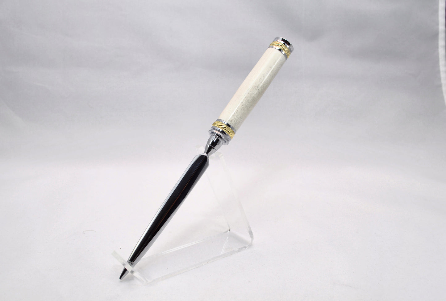 Majestic Handmade Deer Antler Letter Opener - Gold and Chrome Finish