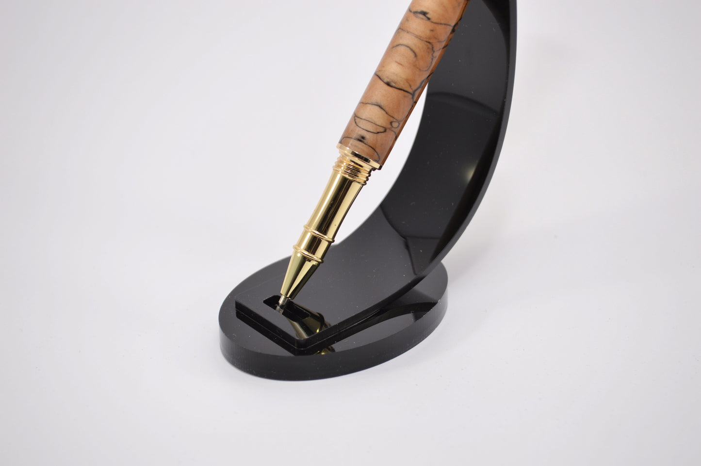 Handcrafted Rollerball Pen in Gold Finish Made From Spalted Maple