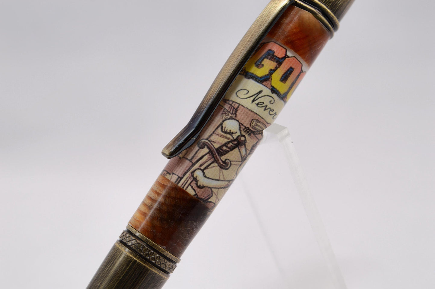 Handcrafted Twist Pen Made With Wood From The Goonies House in Astoria, Oregon