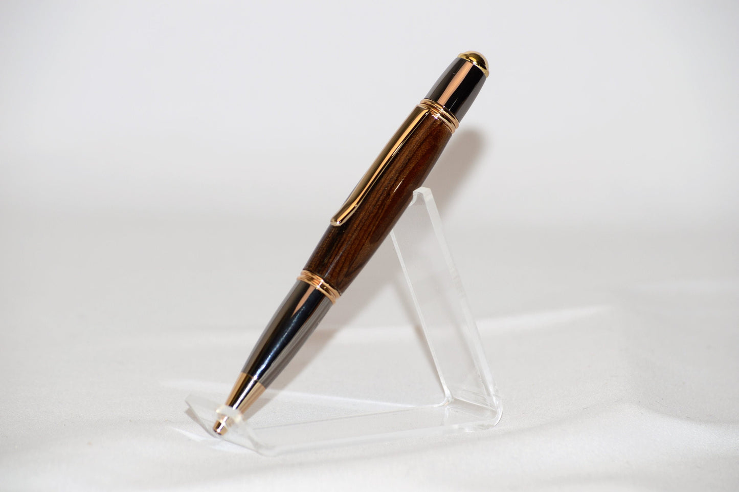 Handcrafted USS Iowa - Classic Gold and Gunmetal Twist Pen Made From Wood From the Battleship USS Iowa